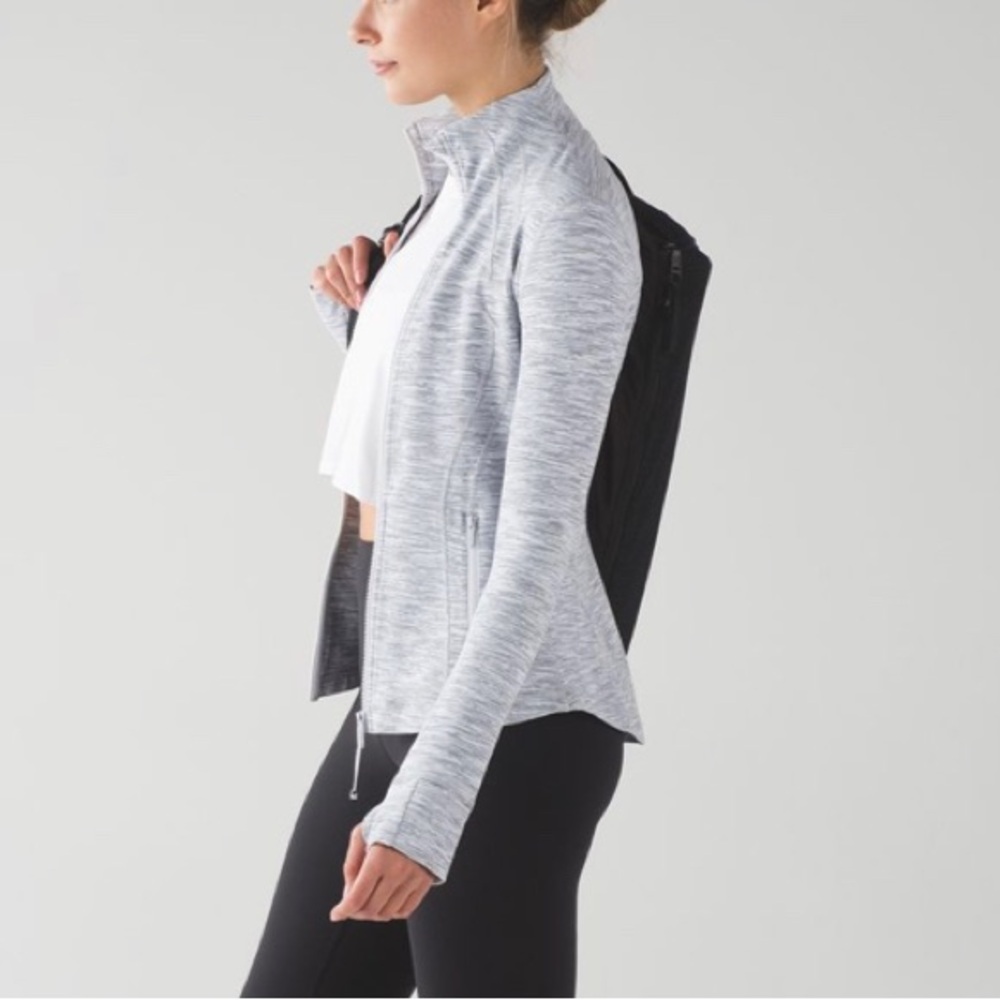 Lululemon Size 8 Define Jacket Wee Are From Space Ice Grey White